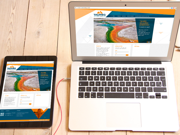 design de site responsivo para Talweg
