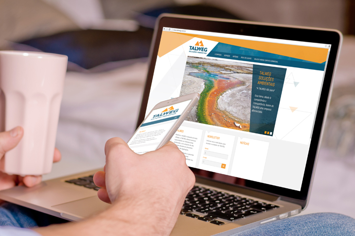 design de site responsivo para Talweg